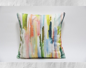 Watercolor Pillow Etsy