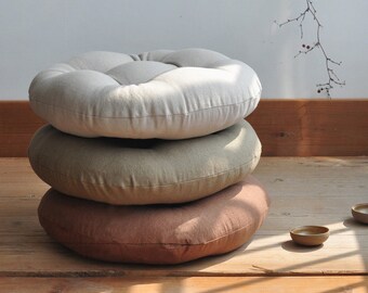 round sitting cushions