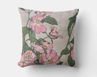 Pink Floral Throw Pillow Cover 18x18 45x45cm 20x20 24x24 26x26 12x20