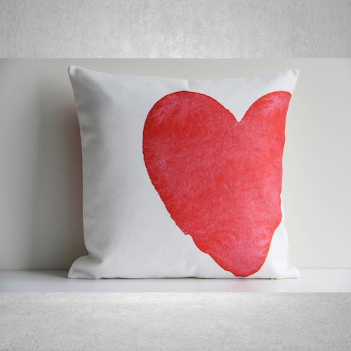 Love Pillow Cover Valentine's Day Decor Heart Pillow Etsy