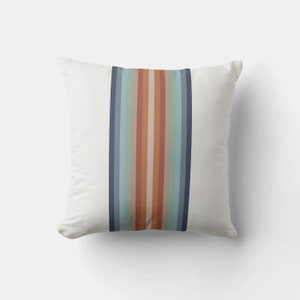 Capa de almofada com tiras minimalistas Boho - Capas de almofada decorativas com linhas de meados do século, capa de almofada de arte simples 18x18 20x20 16x16