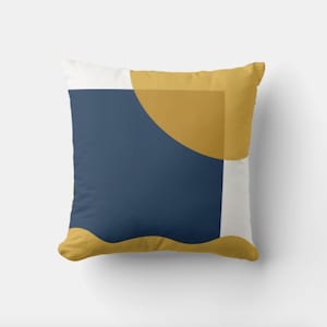 Multiple Colorways Minimalist Modern Art Geometric Throw Pillow Cover - Geo Art Cushion Cover, 18x18 20x20 16" 45x45cm Decor Pillow Case