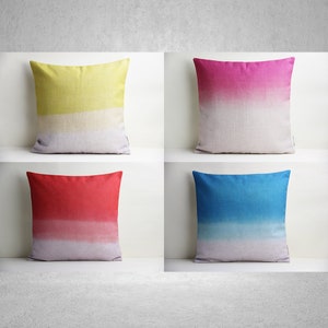 Various colors Dip Dye style Decorative Cushion Cover - Ombre Art Decor Pillow Cover Abstract Pillow Case 20x20 18x18 45x45cm Home Gifts