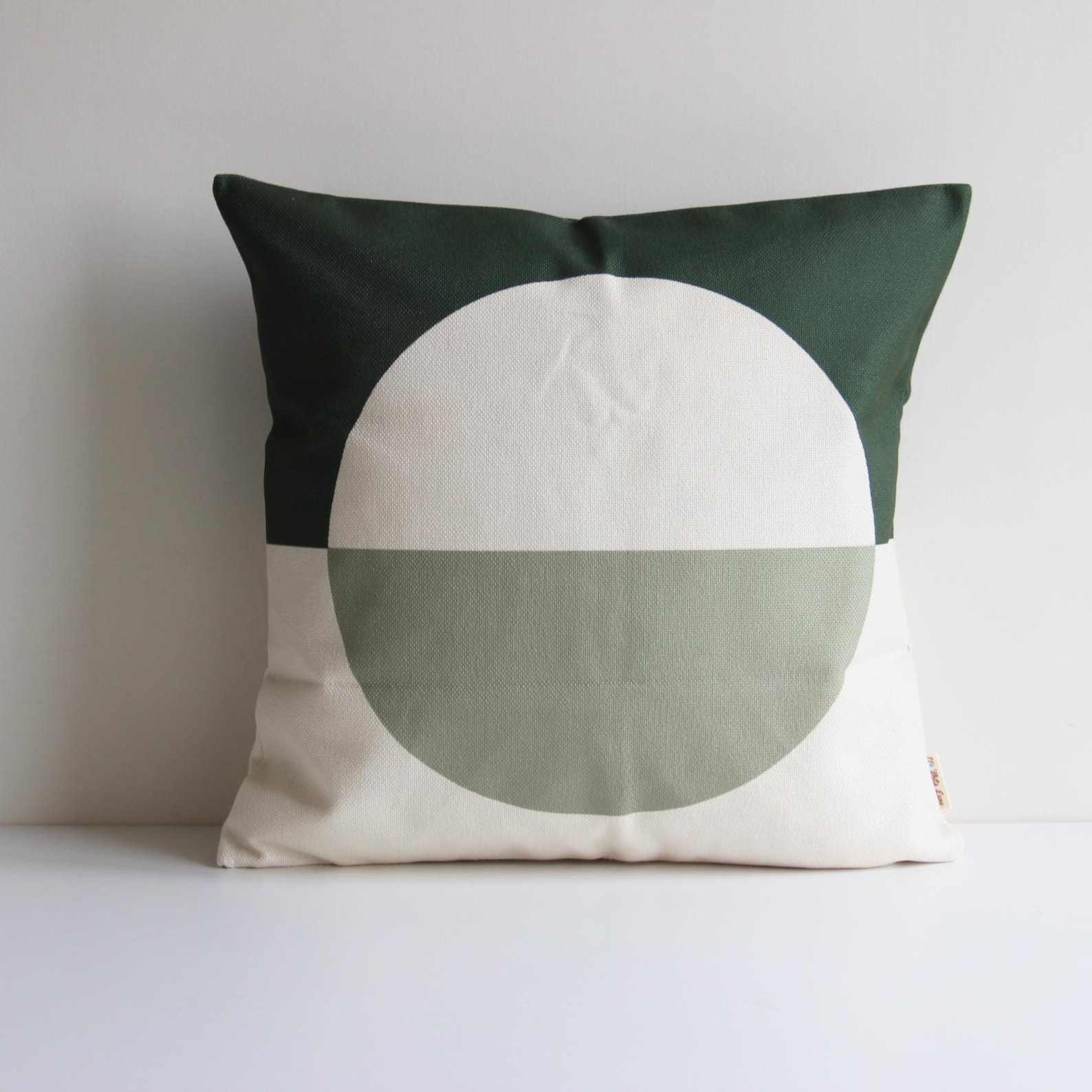 Mid Century Green Geometric Throw Pillow Cover - Modern Boho Pillow ...