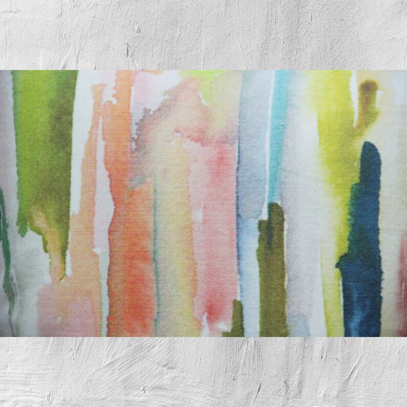 Watercolor Abstract Decorative Pillow Cover Abstract Decor Etsy