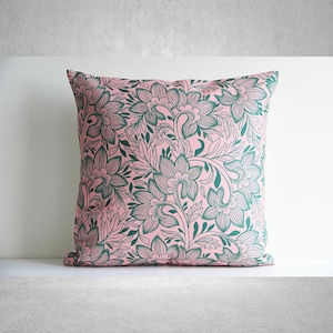 SHIYUE Ultra Soft Body Pillow Case - 20x54 Inch, Printed, Hidden Zipper, Vintage Wildflowers Green