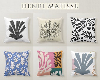 Henri Matisse Kunst Dekokissenbezüge - Matisse Gemälde Kissenbezüge - 18x18 45x45cm 20x20 Matisse Kunst Dekorative Kissenbezüge