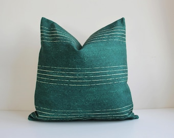 Deep Green Throw Pillow Cover – Minimalist Decoration, Throw Pillows for Couch