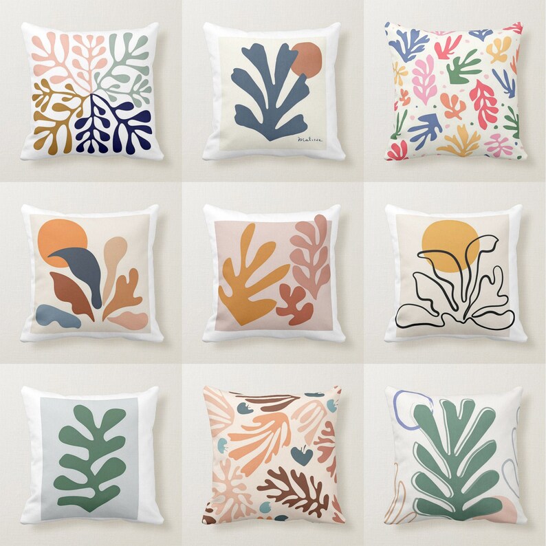 Henri Matisse Cut Outs Art Throw Pillow Cover Matisse Cut Etsy