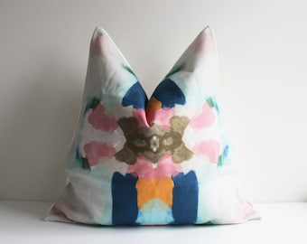 Navy Pink Orange Abstract Throw Pillow Cover - Mirror Abstract Decor Cushion Cover, Modern Art Decor 18x18 20x20 45x45cm Mirror Pillow Case