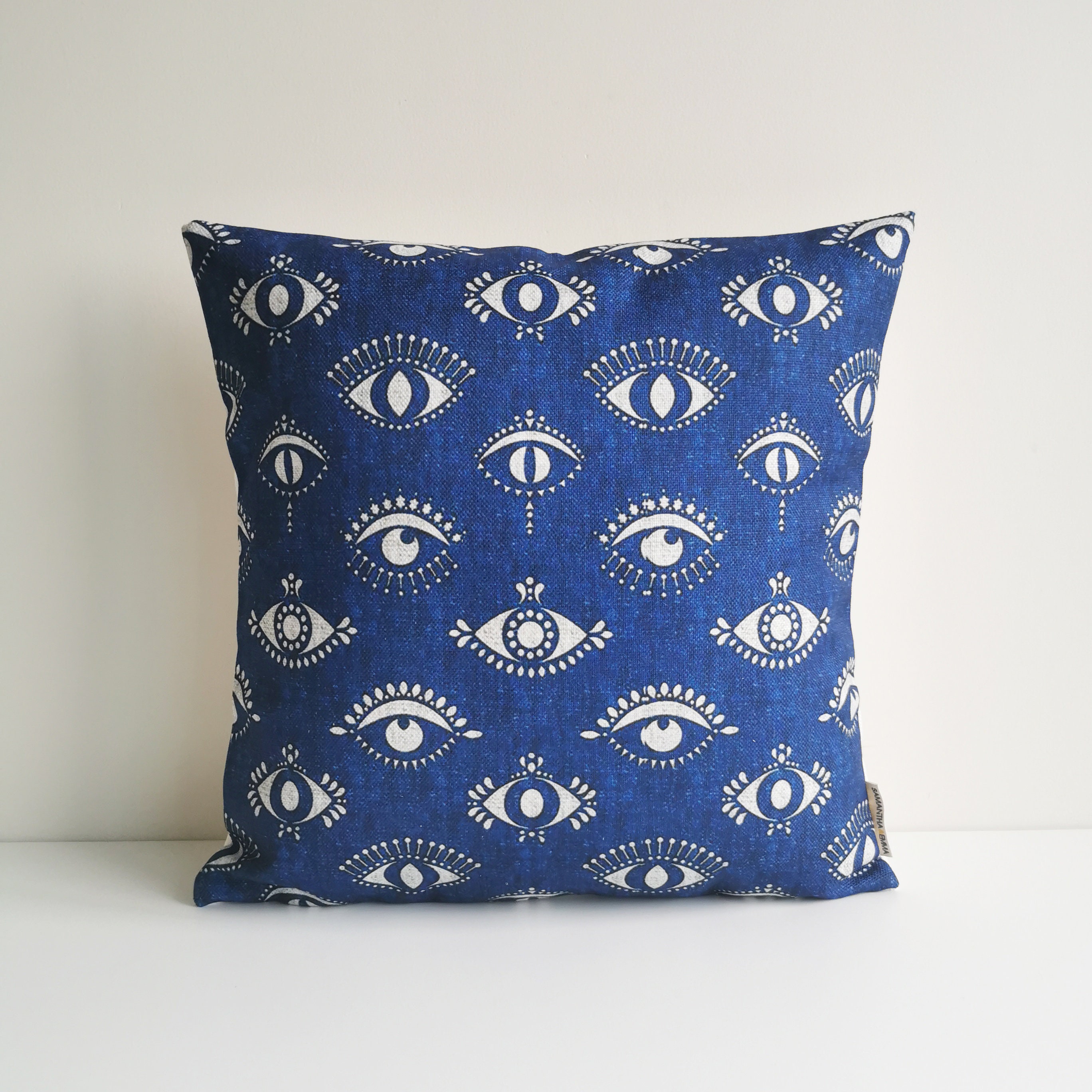 Luxury Pattern Pillow Case Geometric Cotton Linen Sofa Throw Cushion Cover 18X18 