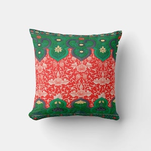 Chinoiserie Classic Throw Pillow Cover - Chinoise Exotique Scenic Cushion Cover, Old Fashion 18x18 20x20 Pillow Case
