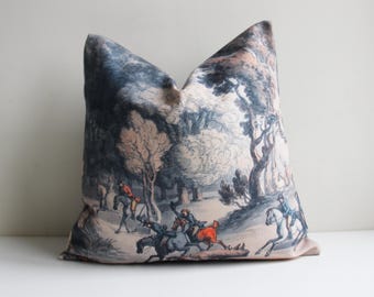 Tally Ho Horse Riding Pillow Cover – Farmhouse Decor