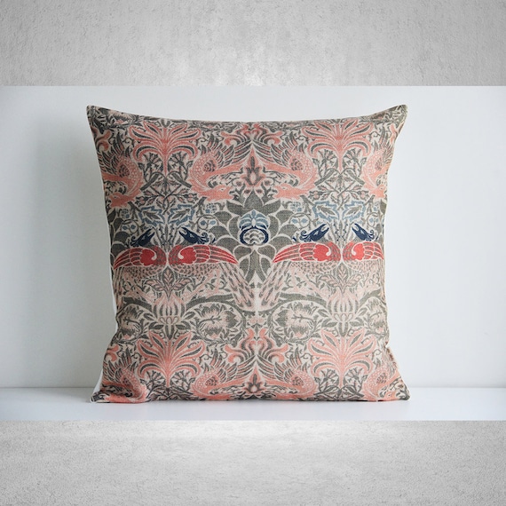 William Morris Design Throw Pillow Cover- Nature Pillow Case 18x18