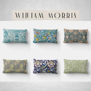 20"x12" inches/ 50x30cm William Morris Floral Throw Pillow Cover - Morris Art Cushion Cover, Ancient Decorative Lumbar Pillow Case gifts