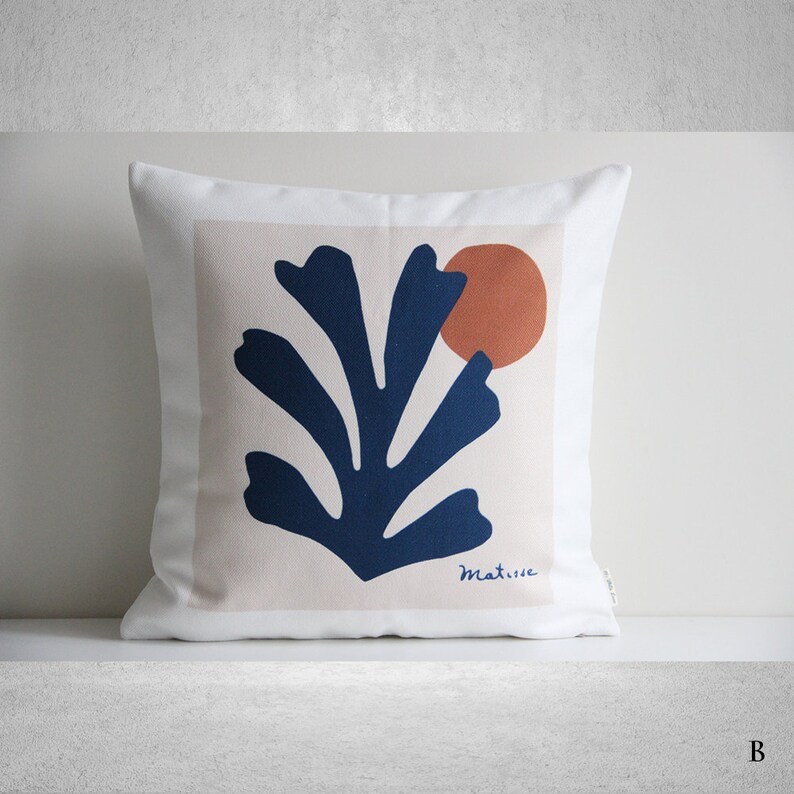 Henri Matisse Cut Outs Art Throw Pillow Cover Matisse Cut Etsy