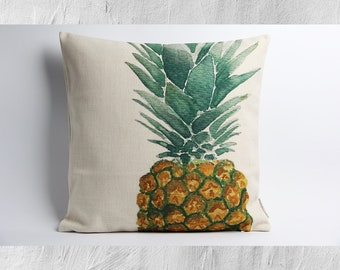 23 x 23 Square Floor Pillow Kess InHouse Noonday Design Pineapple Party Blue Illustration 