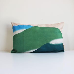 Green Mountains Decorative Throw Pillow Cover - Abstract Cushion Cover 12x20 18&quot;x18&quot; 20x20, Pillow Cover for Living Room Office Decor