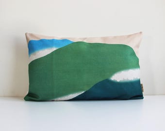 Housse de coussin décorative Green Mountains - Housse de coussin abstraite 12 x 20 18 x 18 x 18 pouces 20 x 20, Housse de coussin pour décoration de bureau dans le salon