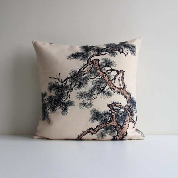 Exotic Palm Black White Yellow Decorative Throw Pillow Cover Exotic Palm Black White Yellow Decorative Throw Pillow Cover