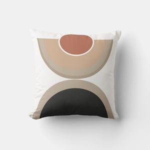 Mid Century Geometric Throw Pillow Cover -  Modern Art Pillow Case 18x18 20x20 45x45cm 50x50 Decorative Cushion Cover gifts Boho Style