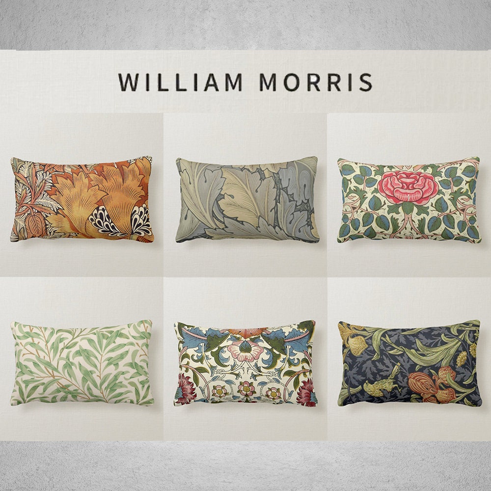 william morris throw pillows