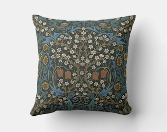 William Morris Botanical Floral Art Nouveau Throw Pillow Cover 20x20 24x24 18x18" 45x45cm