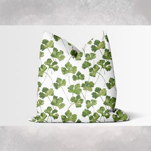 Green Leaves Decorative Pillow Cover - Nature Leaves Decor Cushion Cover, Green Plants Throw Pillow Cover 45x45cm 18x18 20x20