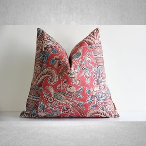 Ancient Pattern Throw Pillow Cover - Old Art Nouveau Birds Decor Cushion Cover, Classic Pillow Case 18x18 20x20 16x16 Pillow Cover