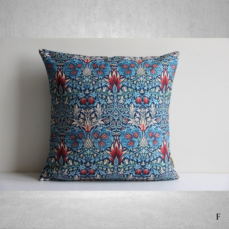 Classic William Morris Pattern Throw Pillow Cover Morris Art Cushion Cover, Old Fashion 18x18 45x45cm 20x20 Decorative Pillow Case gifts F