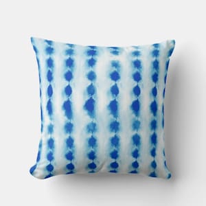 Blue Dots Throw Pillow Cover - Dots Abstract Decor Cushion Cover, Blue Abstract Decor 18x18 20x20 45x45cm Pillow Case