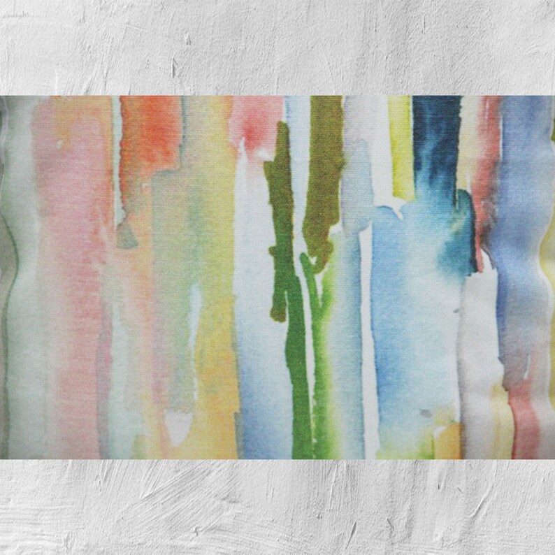 Watercolor Abstract Decorative Pillow Cover Abstract Decor Etsy