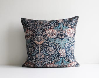 William Morris Pattern Throw Pillow Cover - Morris Art Cushion Cover, Classic 18x18 45x45cm 20x20 Decorative Pillow Case gifts