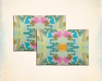 Modern Abstract Table Placemats Sets 12”x18”/ 14”x20” - Cloth Placemats 30x45 cm/ 35x50cm Table Dinning Mats, Table Linens