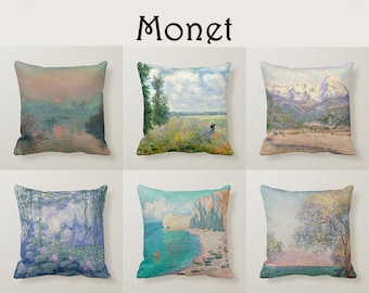 Kissenhülle Motivkissen Gemälde Impressionismus Claude Monet Frauen im Garten 