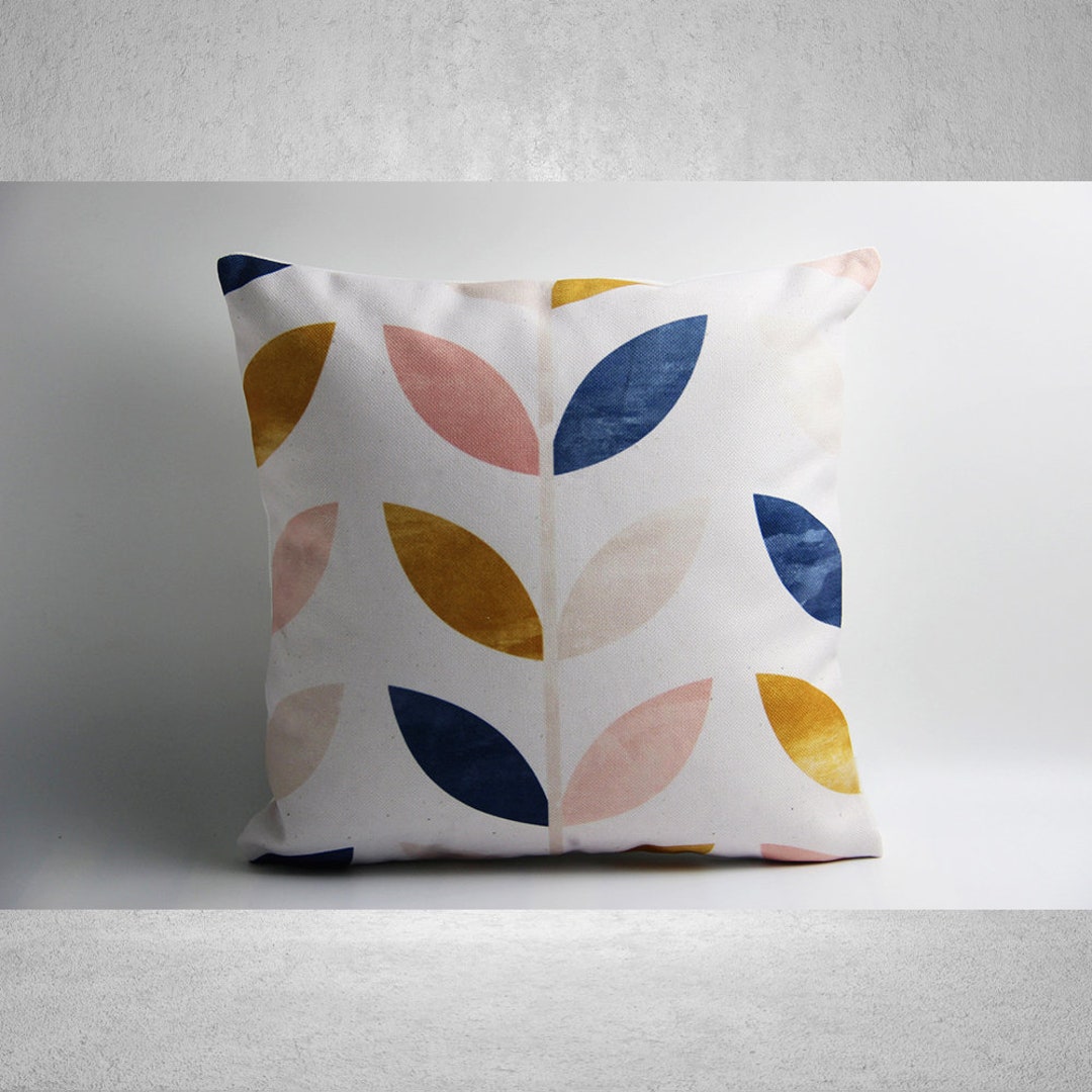 Geometric Decorative Linen Throw Pillow Case, 18 X Inch Set Of 4, New