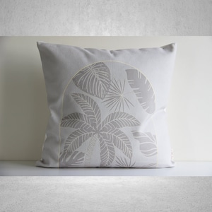 Mid Century Palm Tree Throw Pillow Cover - Multi Colorways Botanical Cushion Cover, Tropical Pillow Case 20x20 18x18 24x24 home decor