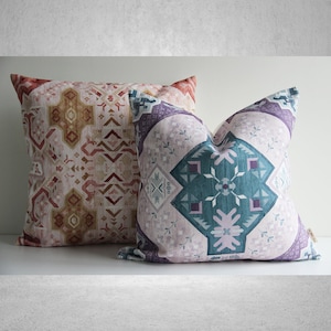 Boho Geometric Pillow Cover - 18x18 20x20 16x16 26x26 45x45cm Pillow Cover, Boho Style Cushion Cover, Farmhouse Boho Exotic Pillow Cover