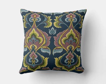 Ancient Navy Pattern Throw Pillow Cover 18x18 20x20 24x24