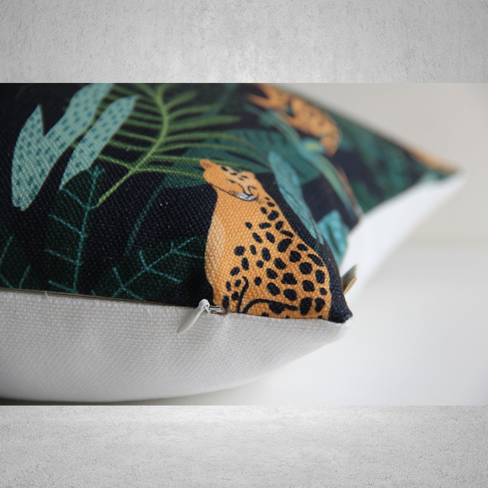 Wild Cats Jungle Pillow Cover 18x18 20x20 26x26 - Leopard