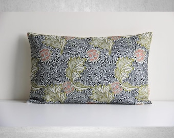 20&quot;x12&quot; inches/ 50x30cm William Morris Floral Throw Pillow Cover - Morris Art Cushion Cover, Ancient Decorative Lumbar Pillow Case gifts