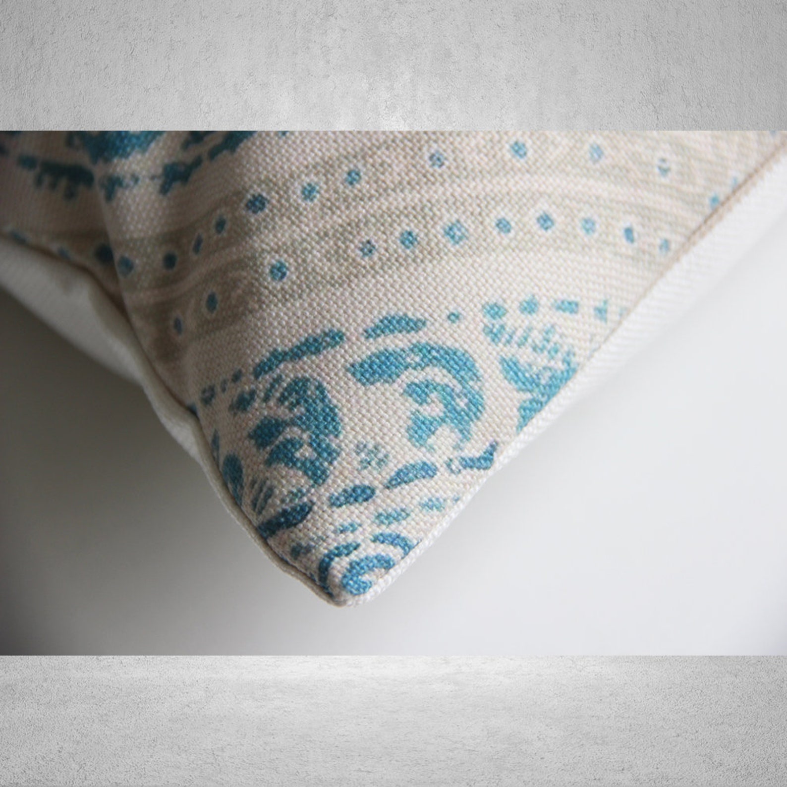 Blue / Yellow Ikat Geometric Decorative Pillow Covers Pillow - Etsy
