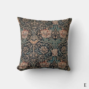 William Morris Pattern Throw Pillow Cover Morris Art Cushion Cover, Classic 18x18 45x45cm 20x20 Decorative Pillow Case gifts E