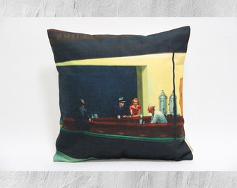 Nighthawks - Edward Hopper, Decorative Pillow Cover Personalized Cushion Cover Decor Pillow Case 18x18in/ 45x45cm