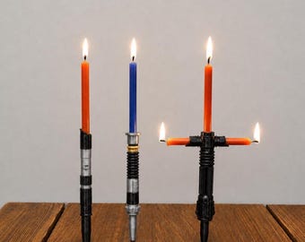 Light Saber Birthday Candle Holder Cake Toppers