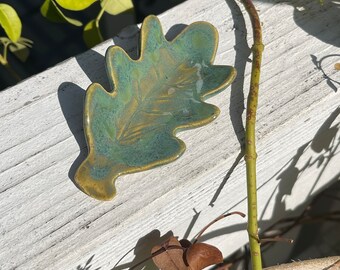 Handmade Pottery Ceramic Small, Personal Spoon Rest, Tea Bag Holder, Condiments