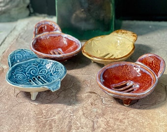 Handmade Pottery Ceramic Egg Separators in Two Sizes