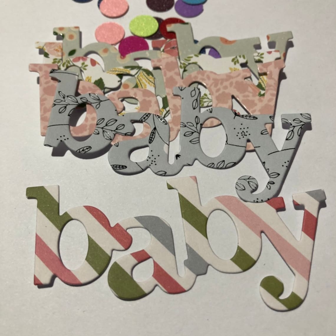5 x Baby Die Cuts Scrapbooking Card Making Craft 8.3cm Etsy