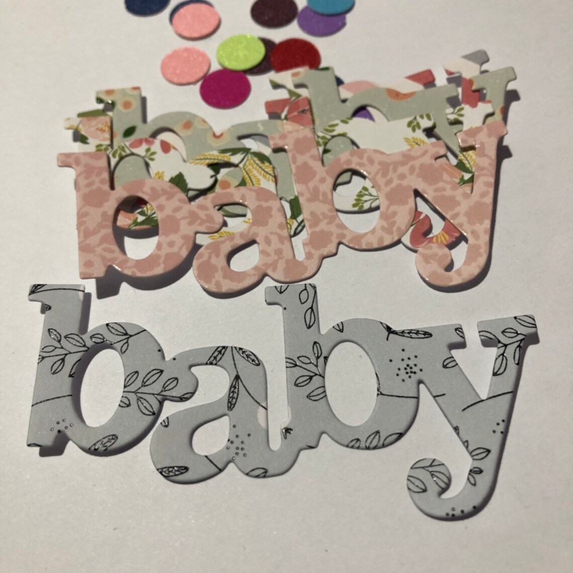 5 x Baby Die Cuts Scrapbooking Card Making Craft 8.3cm Etsy