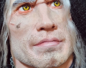 Geralt de Riv / Buste fait à la main du Sorceleur